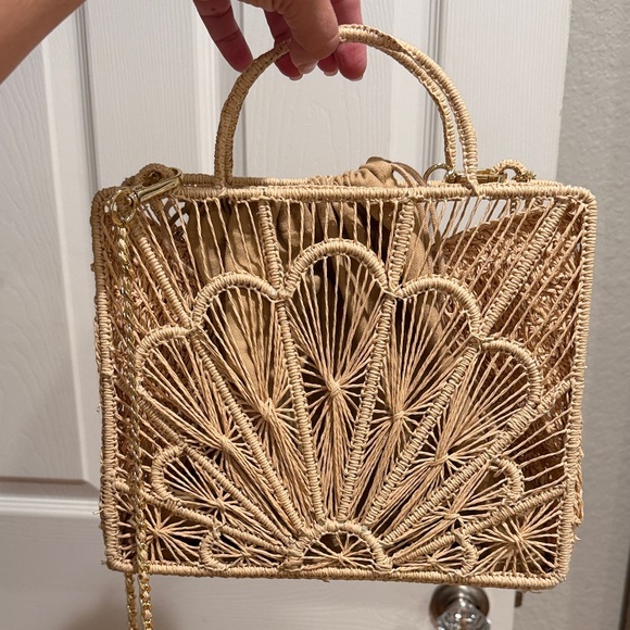 House of Harlow 1960 Handbags - Woven Summer Purse With Handles And Crossbody Strap EUC
